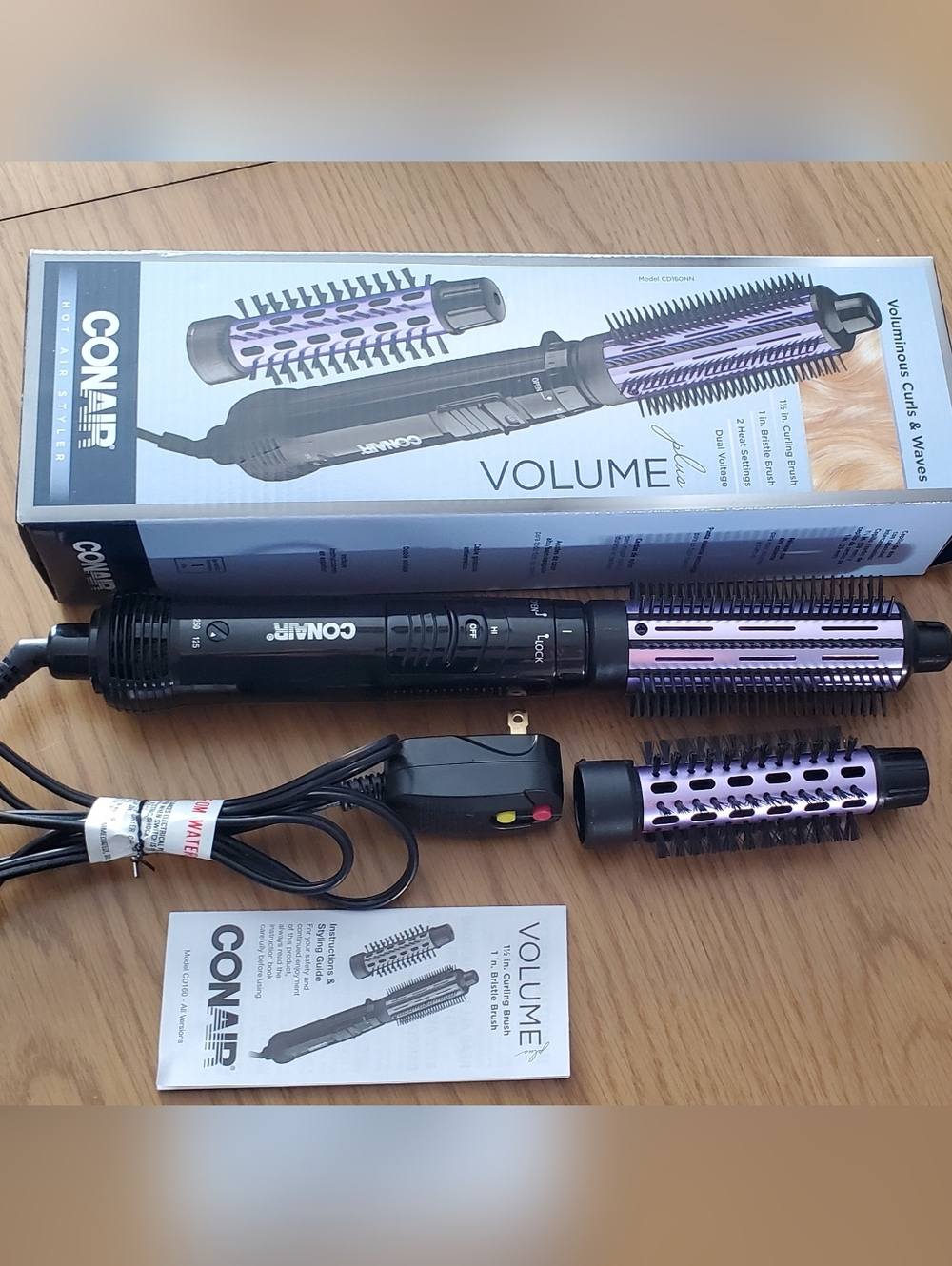 Conair Hot Hair Volume Styling Tool Curls & Waves 1" and 1.5"